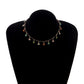 Fashion temperament colorful gemstone daisy collarbone chain necklace personality tassel all-match necklace