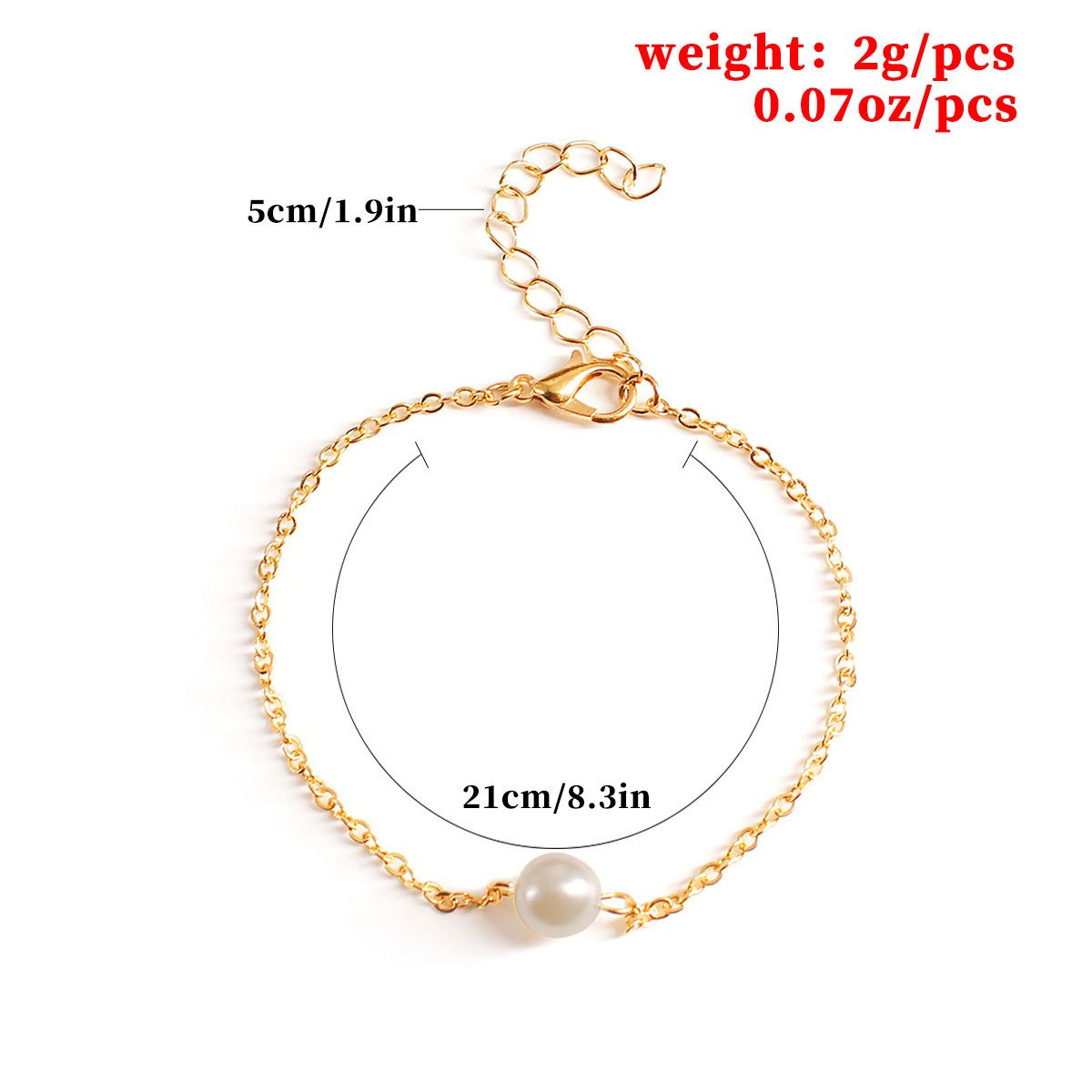 Accessories Beach Pearl Anklet Female Simple Fashion Creative Foot Decoration Ankle Chain