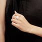 Jewelry small fresh double-layer beaded flower elastic rope ring does not fade female niche high-end sense